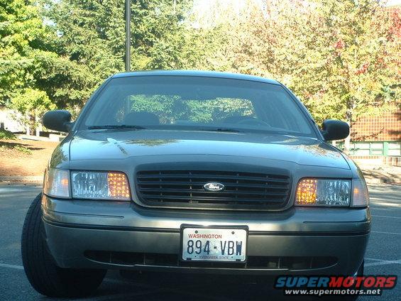 Gray 2000 Ford Crown Victoria front view