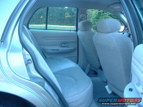 Interior rear seats of a 2000 Ford Crown Victoria
