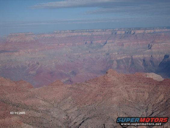 Grand Canyon landscape with date 02/11/2005 and Supermotors.net logo
