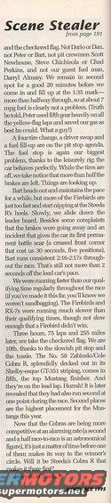 Page from a magazine with the title "Scene Stealer" and article text