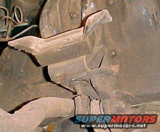 Close-up of an automotive suspension component, possibly a control arm bracket