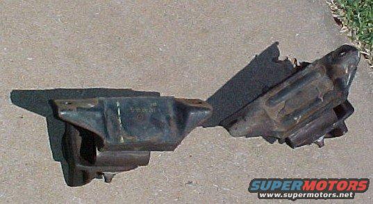 Engine mount with visible part number on concrete