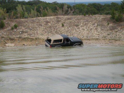 died here with water coming in doors and tailgate, thought for sure i'm stuck.  but got her started and pulled right out