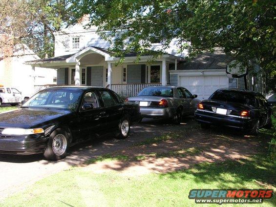 fleet-1.jpg The fleet of Crown Vics at the house - minus one 1997 Crown Victoria HPP color silver