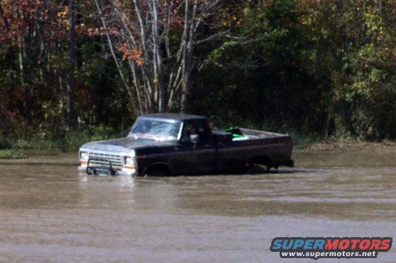 Pickup truck driving on a road