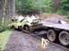 1976 Ford F-100 - Double winch pull. Both of us using Warn HS9500i making this nice since we are pulling at the same rate of speed.