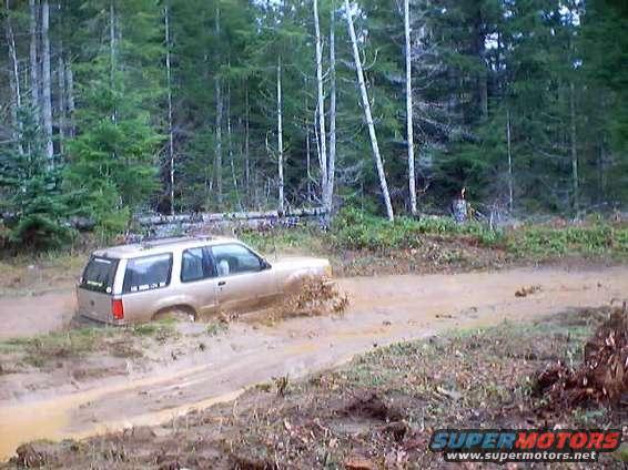 Muddy section of trail.