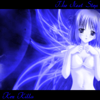 Anime girl with blue glowing wings and text 'The Next Step' and 'Ken Killa'