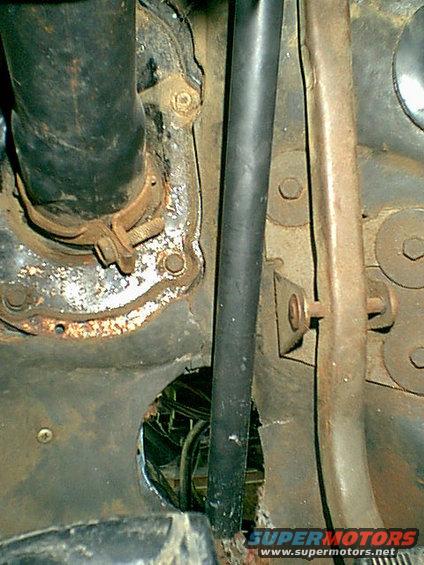 clutch.jpg Here is the top end of the hole in the floor.