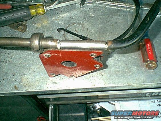 shifter.jpg I am new at welding so i thought i was good. but this job proved i was only ok. i cut the shifter and added 3" od spacer rod to it.