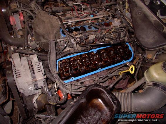 img_0011.jpg A lot of crap has to be disconnected and slung outta the way to get this far, but these may well be the last valve cover gaskets you SB Ford ever needs.