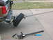 1989 Ford Bronco - My truck plus my roomates truck. Really, no one was hurt during the seperation of my spare and the rim.