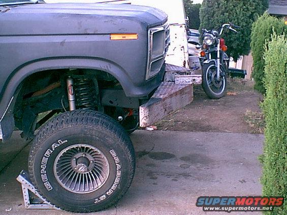 front-installed.jpg Here is a side shot of the bumper installed. it looks good time to paint the top side of the bumper.