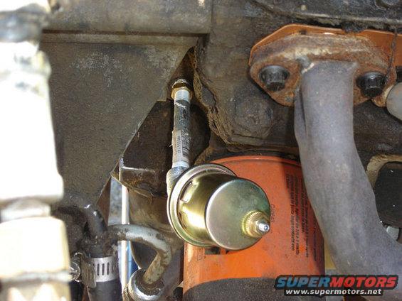 Had to extend the oil pressure sendng unit...