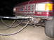 1988 Ford C-350 (Centurion Conversions) - Front view of a Ford truck, likely from the late 1980s, prepared for towing.