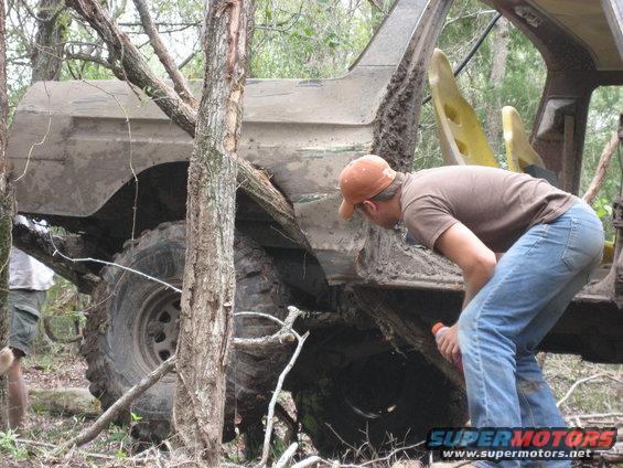 uuuuuhhhhh, i think there's a tree under there.  and matt (pictured) said he was going to be a good co pilot ha ha