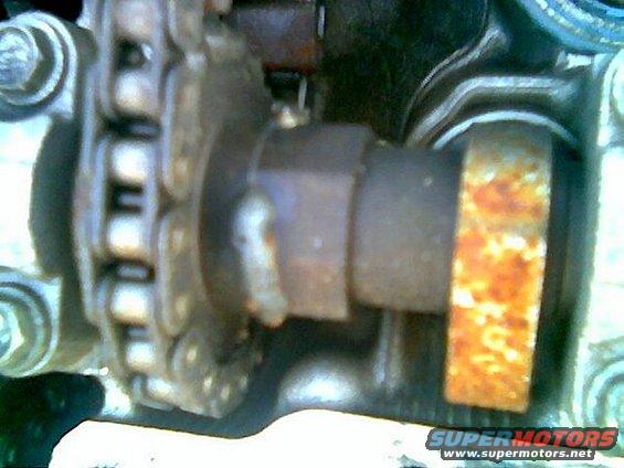 16.jpg This is a picture of a 1996 SHO found at a local wreckers with a failed cam sprocket. Strange thing was they were welded. 