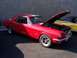 2002 Ford Mustang - Red classic Ford Mustang coupe parked outdoors with hood open, another car visible behind it.