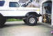 1979 Ford Bronco - This 1979 Ford Bronco features a lifted suspension and oversized off-road tires, giving it a commanding presence.