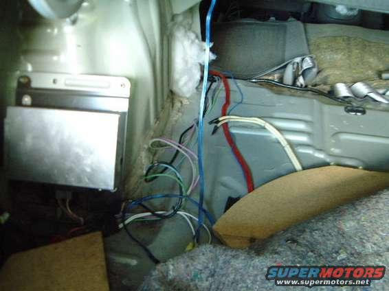 wires ran from trunk