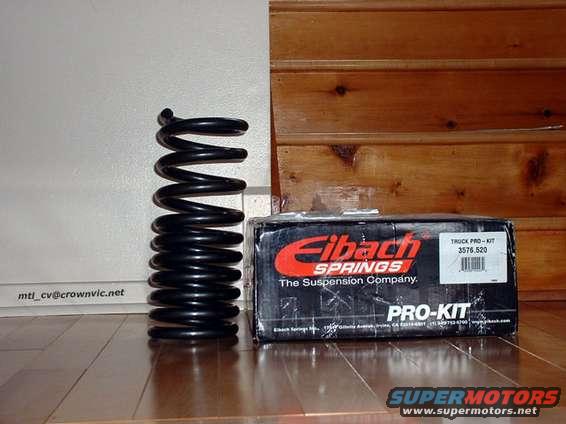 Eibach Pro-kit F-150 lowering springs.