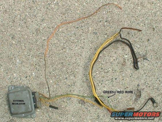 external_regulator.jpg on my year i get to toss all this in the trash the regulator is now built in the alt and much cleaner install. The too was found on the web, author unknown.