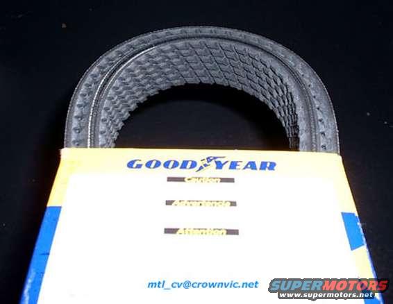 Goodyear Gatorback serpentine belt.