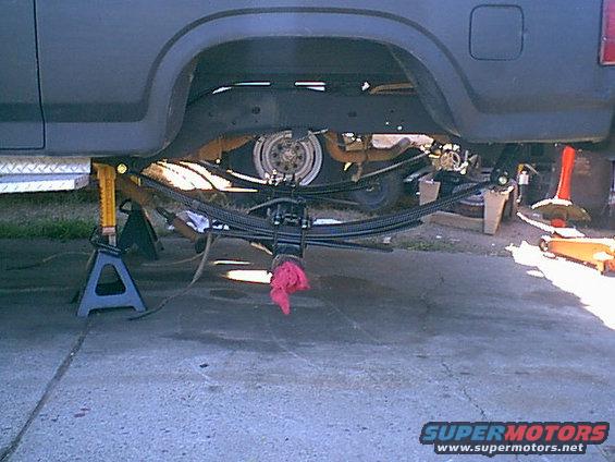 rear-axle.jpg Here is a side view after the flip (you lose 1" of whell base but the ride is worth it. you can get zero rate lift block that allows you to move the axle back into the stock location if you want).