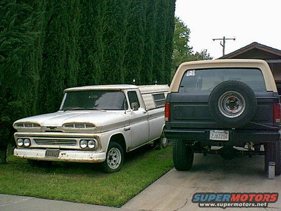 bronco-rear.jpg here she is turned around and next to our 1960 chevy truck