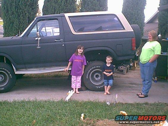 kidsandtruck.jpg Here are the kids and mom next to Jezebel