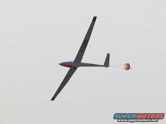 Glider coming in for a landing.