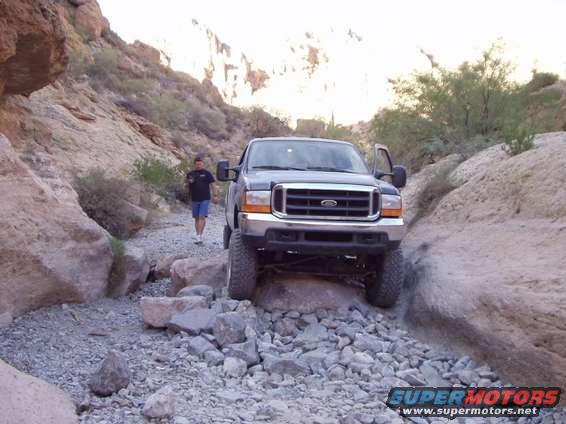 doug2.jpg had to highlift the front up off the rock and drive forward 
