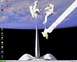 1988 Ford Bronco - Desktop wallpaper displays astronauts working near a space shuttle arm with Earth in the background.