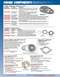 1990 Ford Mustang - This document details various engine components, including timing chain and sprocket sets, camshaft thrust plates, and forged pistons.