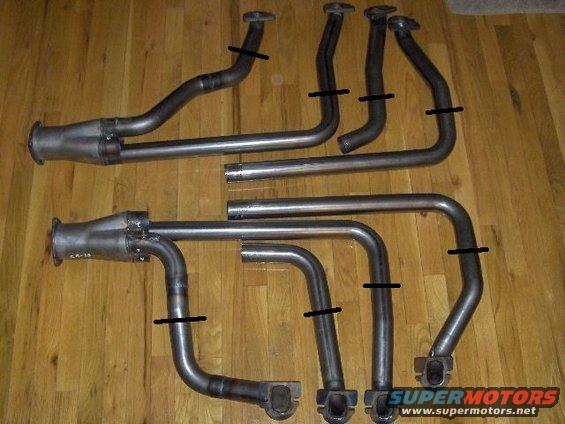 Exhaust headers with "C.R.-15" marking