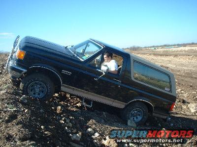 wes doin a hillclimb, this is before i added the bfg all-terrains, i couldnt make it up with these tires, the bfgs just get a hold of the dirt and dont let go, i make it up easily now