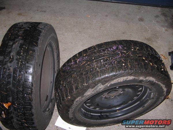 My slightly worn BFG TA's They have seen the dragstrip once.

