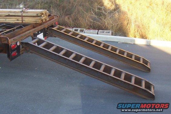 ramps pulled out, ready to hook on to deck