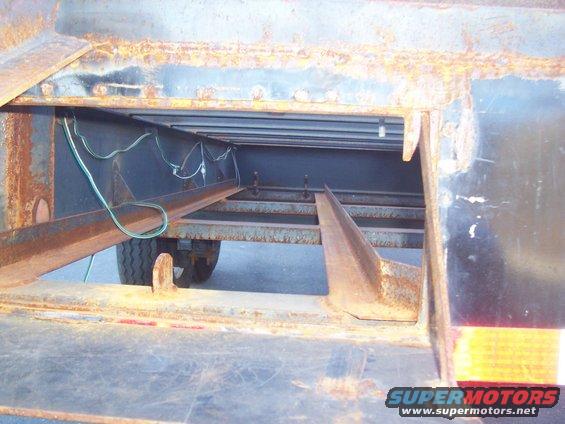 ramp cradle under trailer deck