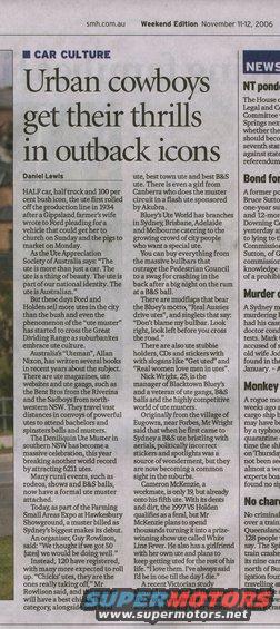 ute002.jpg From the Nov 11-12, 2006 Sydney Morning Herald