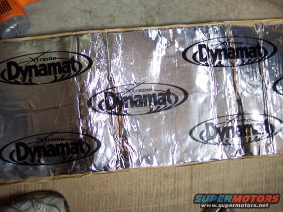 Roll of Xtreme Dynamat sound deadening material with multiple logos