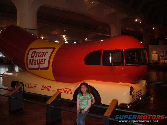 My girl and the Weiner Mobile.