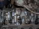 1978 Ford Bronco - Close-up view of an engine block's internal components during a rebuild.