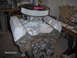 1978 Ford Bronco - Engine assembly with Edelbrock air cleaner and silver valve covers.