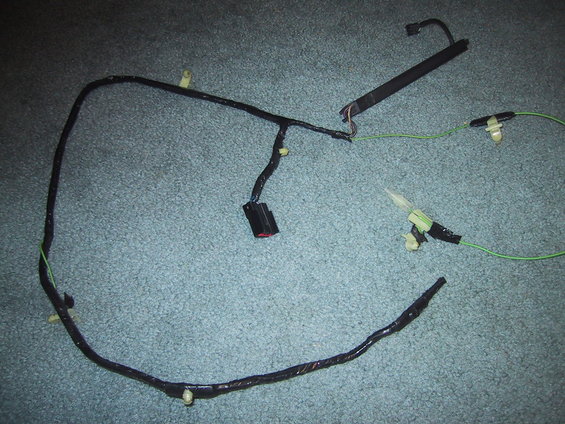 wiring harness is cut off approx. 2' from where it plugs into main wiring harness.