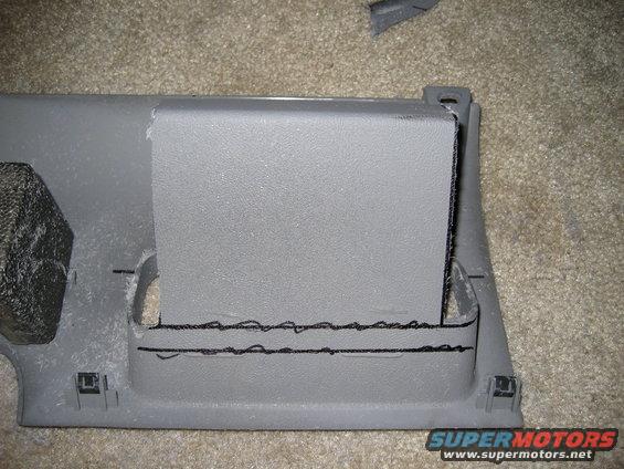 Both sides off, now you have a good place to glue things to.