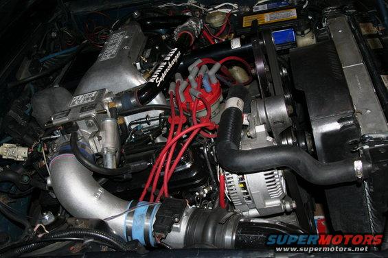 Supercharged engine bay