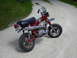 1972 Honda CT70 - 1972 Honda CT70 mini bike with chrome exhaust and handlebars.