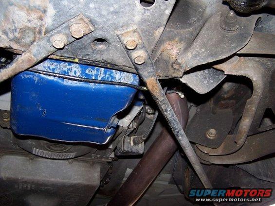 Marauder oilpan/frame interference; pre-03 panther frame