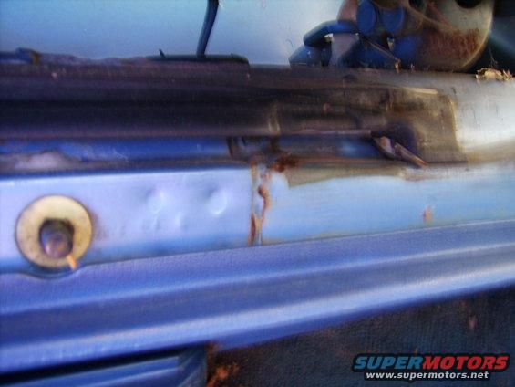 Passenger Side Door Jamb, Surface Rust for now...
